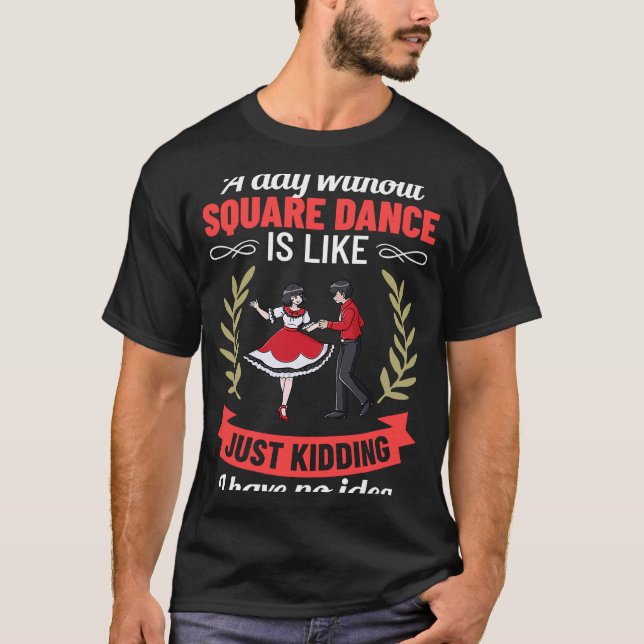 Square Dance Music Caller Lessons Tänzer T-Shirt (Vorderseite)