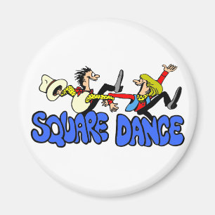 Square Dance T - Shirt und Geschenke. Magnet