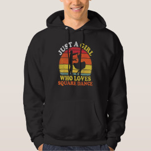 Square Dance Vintage Nur Ein Mädchen Das Square Li Hoodie