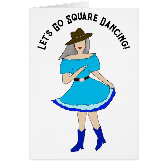 Square Dance Woman Greeting (Vorne)