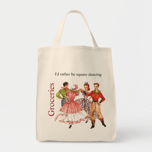 Square-Dancing-Einkaufstüte Tragetasche (Vorne)
