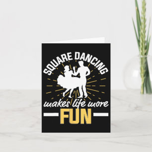 Square Dancing macht Leben lustig Cowboy Square Da Karte