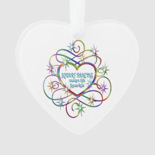 Square Dancing macht Leben sparkle Ornament