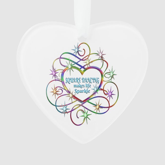 Square Dancing macht Leben sparkle Ornament (Vorderseite)