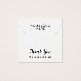 Square Dankeschön Necklace Display Card