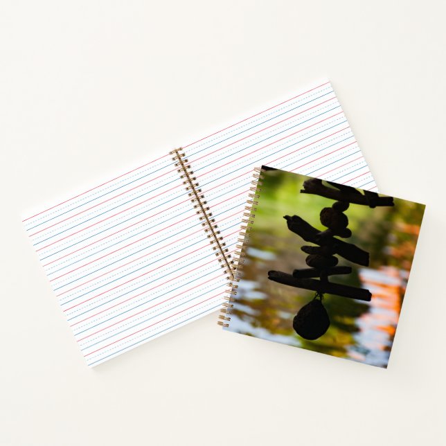 Square Driftwood Reflection Spiral Notebook Notizbuch (Innenseite)