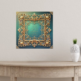 Square Fillagree Frame Anpassbare Bibel Verse Poster