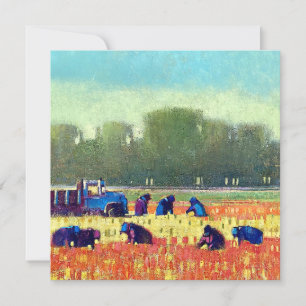 Square Flat Note Card Dankeskarte