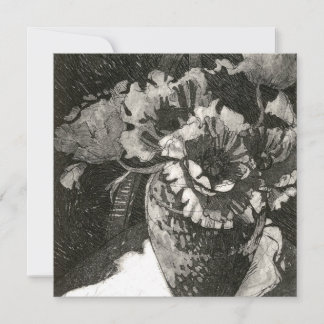Square Flat Note Card Dankeskarte