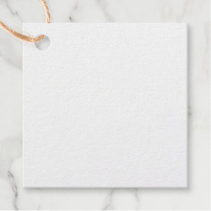 Square Foil Favor Tags