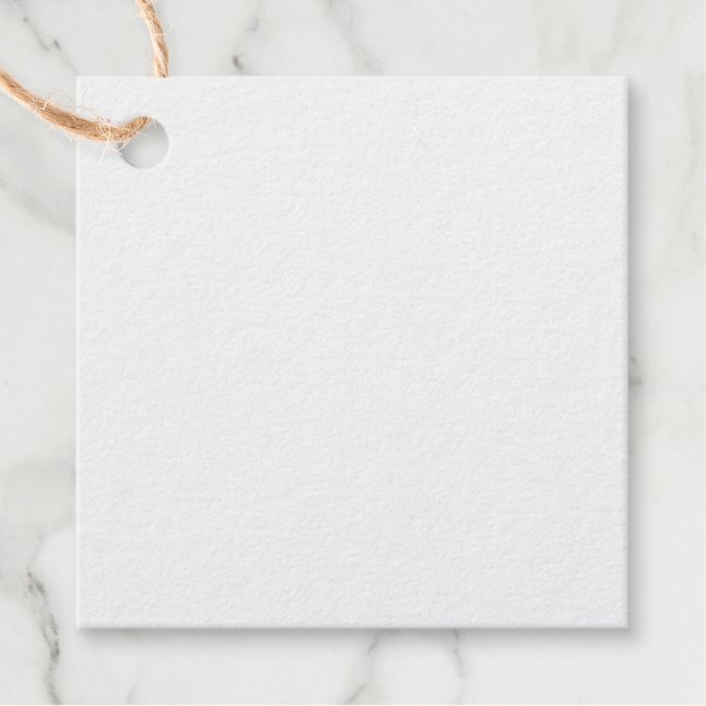 Square Foil Favor Tags (Vorderseite)