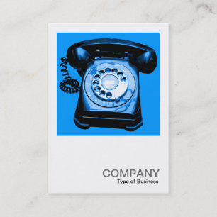 Square Foto 0127 - Hotline - Blau Visitenkarte
