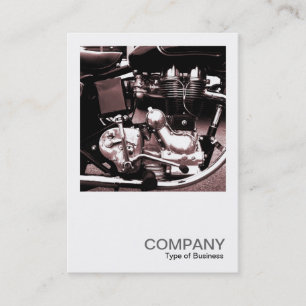 Square Foto 059 - Classic Motorrad Motor Visitenkarte
