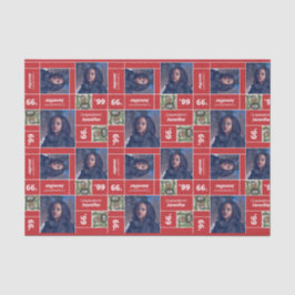 Square Foto Abschluss Class Year Red Seidenpapier