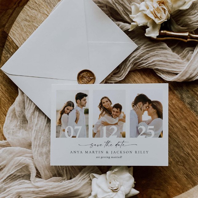 Square Foto Ankündigung Datum freihalten Card (Von Creator hochgeladen)