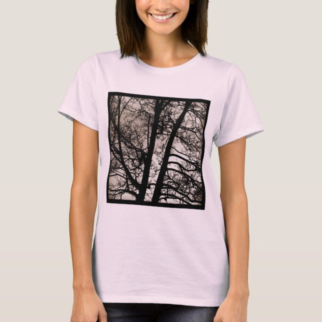 Square Foto - Baumzweige T-Shirt (Vorderseite)