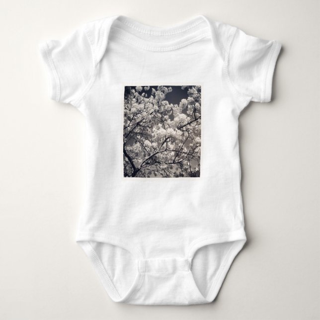 Square Foto - Cherry Blossom Baby Strampler (Vorderseite)
