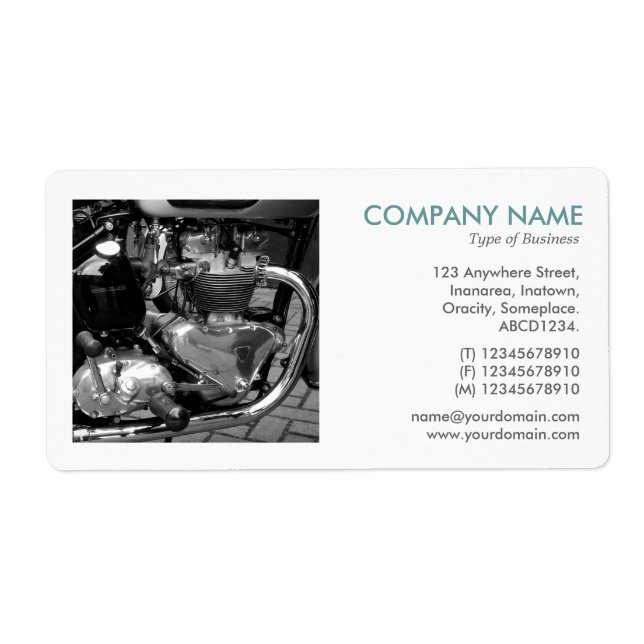 Square Foto - Classic Motorrad Motor (Vorne)