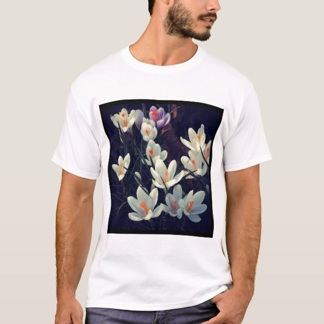 Square Foto - Crocuses T-Shirt (Vorderseite)