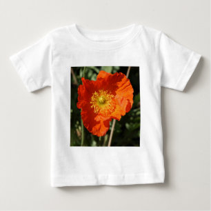 Square Foto - Orange Poppy Baby T-shirt