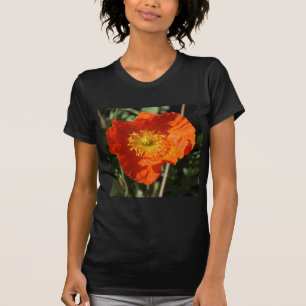 Square Foto - Orange Poppy T-Shirt