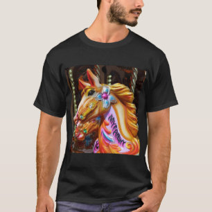 Square Foto - Rodelpferde T-Shirt