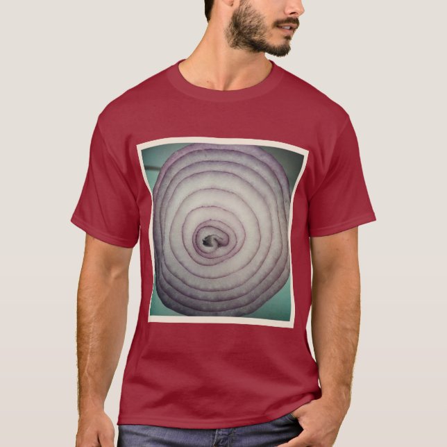 Square Foto - Rote Zwiebel T-Shirt (Vorderseite)