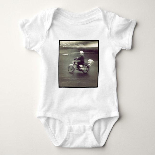 Square Foto - Speedy Moped Baby Strampler (Vorderseite)