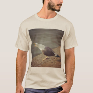 Square Foto - Squawawing Seagull T-Shirt