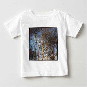 Square Foto - Sunlit Winter Trees Baby T-shirt