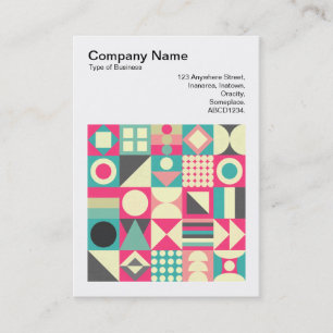 Square Foto (v3) - Abstrakte Quadrate 110419 Visitenkarte