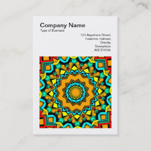 Square Foto (v3) - Abstraktes Kaleidoskop 01 Visitenkarte