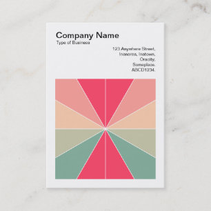 Square Foto (v3) - Farbsegmente 03 Visitenkarte