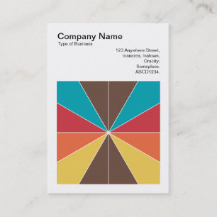 Square Foto (v3) - Farbsegmente 05 Visitenkarte