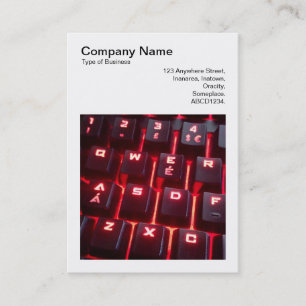 Square Foto (v3) - glühende Tastatur Visitenkarte