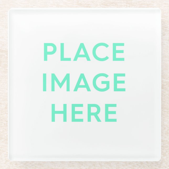Square Glass Untersetzer (Vorderseite)
