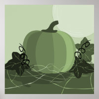 Square Green Pumpkin Kitchen Wall Decke