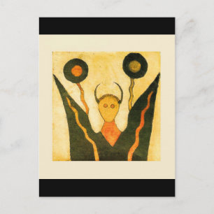 Square Hand Drum Native American Ceremonial Postkarte