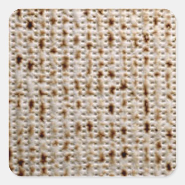 Square Jewish Matzo Stickers (Vorderseite)