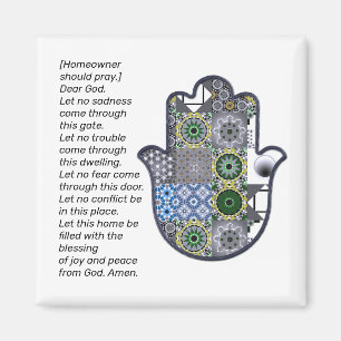 Square Khamsa Hand Magnet 2 Eigentümer