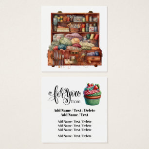 Square Knitting Business oder Enclosure Card