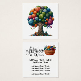 Square Knitting Business oder Enclosure Card