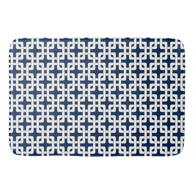 Square Knot Pattern Badematte (Vorderseite)