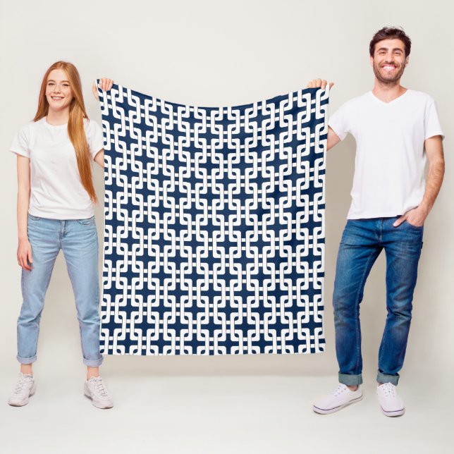 Square Knot Pattern Fleece Blanket (Beispiel)