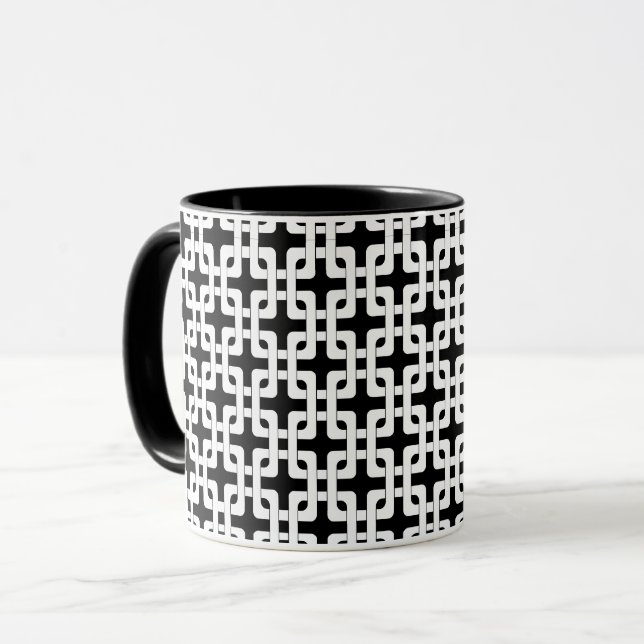 Square Knot Pattern Tasse (Vorderseite Links)