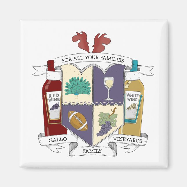 Square Kühlschrankmagnet Magnet (Vorne)