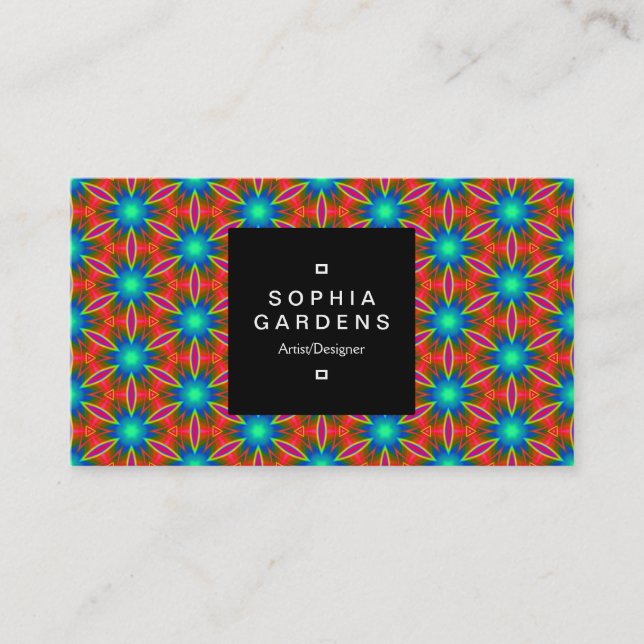 Square Label 01a - Geometric 160614 (01) Visitenkarte (Vorderseite)