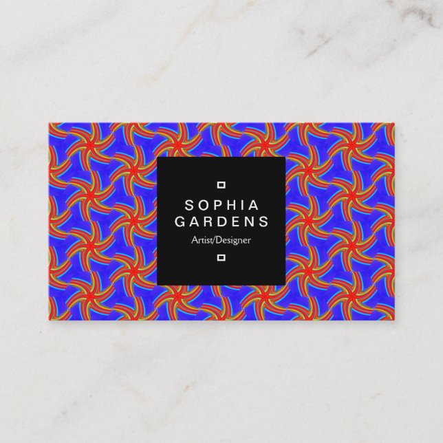 Square Label 01a - Geometric 160614 (04) Visitenkarte (Vorderseite)