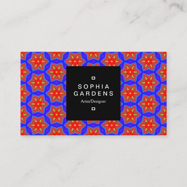 Square Label 01a - Geometric 160614 (05) Visitenkarte (Vorderseite)