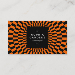 Square Label 01a - Op Art 05 Visitenkarte